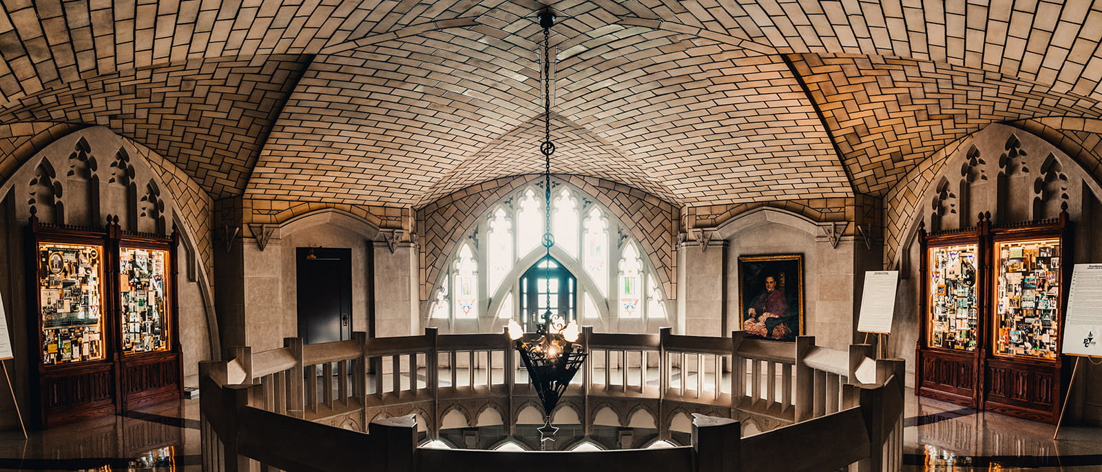 Harkins hall interior vaulted ceiling